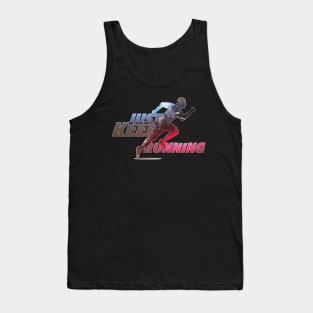 Marathon Vintage Retro Design, Just Keep Running Tank Top